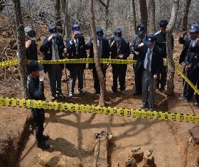 Korean War veterans at the recovery sites (2016.04.14. Yeongju Janggunbong) 대표 이미지